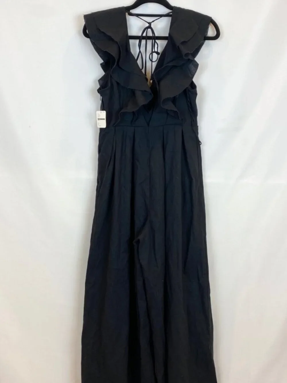 NWT Free People Marta Jumpsuit Black Wide-Leg